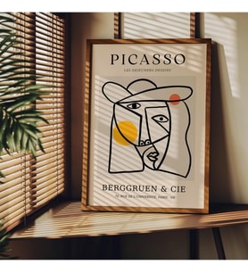 Tanıtım Picasso Çerçevesiz Poster, Modern Dekoratif Çerçevesiz Poster, Tablo, Picasso-10, 50 x 70