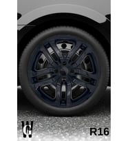 Dacia Sandero Stapway 16 İnç Jant Kapağı (4 ADET) Siyah S106