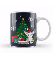 Gatomon Around The Christmas Tree Digimon Kupa Bardak Porselen
