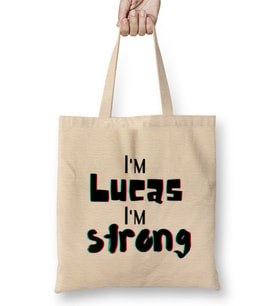 Lucas Name Custom Design Gift Baby-Gift For Him Bez Çanta Uzun Saplı