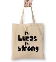 Lucas Name Custom Design Gift Baby-Gift For Him Bez Çanta Uzun Saplı