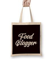 Food Blogger Blogging Vlogging Author Writer Influencer Bez Çanta Uzun Saplı