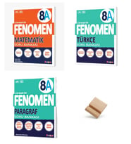 Fenomen LGS 8. Sınıf 2027 A Serisi Matematik Türkçe ve Paragraf 3lü Soru Bankası Seti + Telefon Standı