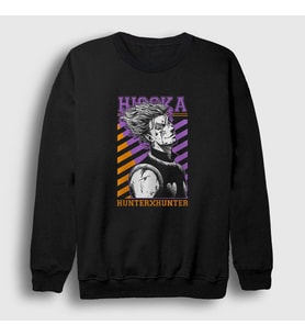 Presmono Unisex Siyah Hisoka Anime Hunter X Hunter Sweatshirt 317841tt