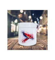 Kırmızı Macaw Papağanı Baskılı Küllük Kül Tablası-3660652