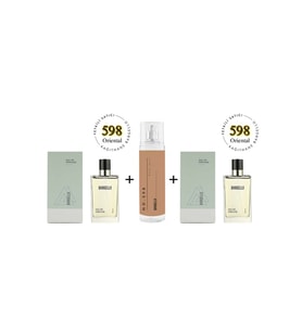 598 + 598 Unisex Parfüm Edp 50 ml Oriental + No: 598 Unisex Body Mist Edt 210 ml -mnms598bmset