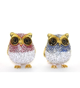 Periboia Swarovski Tekli Baykuş Model 1 (Çok Renkli)