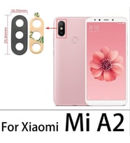 Tkgz Xiaomi MİA2 Arka Kamera Camı Lens Yapışkanlı
