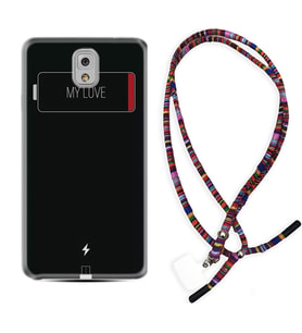 Samsung Note 3 4 5 8 9 20 Ultra 10 Lite Kılıf Boyun Asklı Rasta Silikon My Love 1402