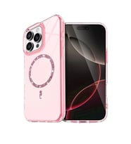 Apple İphone 14 Pro Max Live Diamond Magsafe Kapak - Pembe