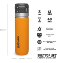 Stanley 10-09149-032  GO Quick Flip Paslanmaz Çelik Soğuk Su Termosu 0.70 LT