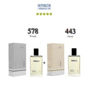 578 + 443 Erkek / Kadın Parfüm Edp 50 ml Woody / Floral - Mnms578443