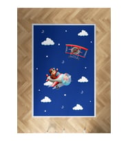 MEKTA HOME BEBEK VE ÇOCUK ODASI Uçak ve Bulut Desenli Halı