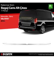 Mercedes Vito W447 Krom Bagaj Camı Alt Çıtası 2014-2020