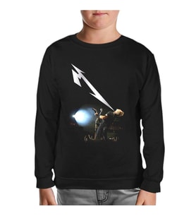 Metallica - James Light Siyah Çocuk Sweatshirt