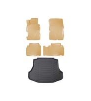 Honda Civic 2007-2011 Bej 3d Paspas+bagaj Havuzu Seti (Siyah - Beyaz)