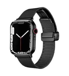 Apple Watch 42mm Uyumlu Kordon Hasır Metal Mıknatıs Tokalı Zore KRD-85 Kayış