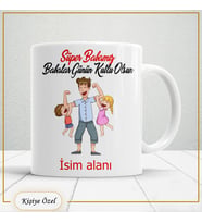 Babalar Günü Hediyesi – Kişiye Özel Kupa Bardak-baba56