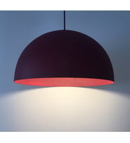 MYLİGHTS  RETRO BORDO İÇİ BORDO METAL SARKIT AVİZE 40 CM EN (Siyah)