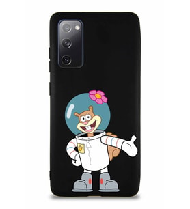 Samsung Galaxy S20 FE Soft Premier Kapak Sandy Tasarımlı Silikon Kılıf - Siyah (Şeffaf)