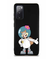 Samsung Galaxy S20 FE Soft Premier Kapak Sandy Tasarımlı Silikon Kılıf - Siyah (Şeffaf)