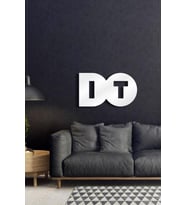 Beyaz DO IT Dekoratif Ahşap Duvar Yazısı Dekoratif Duvar Süsü