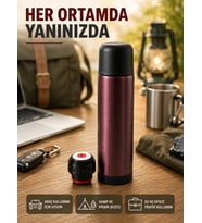 Vakumlu Termos 304 Paslanmaz Çelik Seyahat Termosu