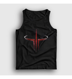 Presmono Unisex Siyah Logo Oyun Quake 3 III Atlet 511358tt