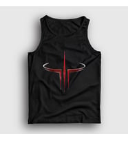 Presmono Unisex Siyah Logo Oyun Quake 3 III Atlet 511358tt