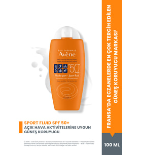 Avène Fluid Sport Güneş Koruyucu Krem SPF50 100 ml