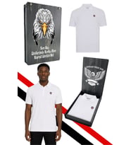 BEŞİKTAŞ ORİJİNAL LİSANSLI BEYAZ POLO T-SHİRT UV KUTU HEDİYELİ