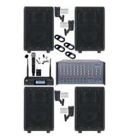 Lastvoice Elit Plus Paket-1 Profesyonel Ses Sistemi Mikser Amfi Hoparlör Mikrofon
