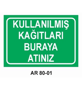 İŞ GÜVENLİĞİ UYARI LEVHASI 1 ADET PVC 21 X 29CM