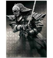 Cakapuzzle Ronin Samuray Gece Sanat Puzzle Yapboz MDF (Ahşap) (120 Parça)