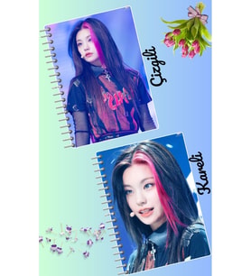 Yeji itzy kpop defter seti 2 adet A4 boyutu 21*30 çizgili + kareli 60 syf