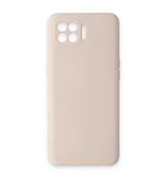 Oppo Reno 4 Lite Kılıf Nano İçi Kadife Silikon - Pudra
