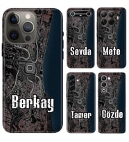 iPhone 7 8 SE 11 12 13 14 15 16 16E 17E Pro Max Plus Air Mini Kılıf YeniSeri Kişiye Özel İsim Yazılı Silikon Kapak