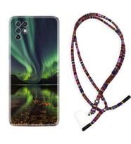 INFINIX Note 11 Pro Note 10 Hot 9 Play Kılıf Boyun Asklı Rasta Silikon Kuzey Işıkları 1327