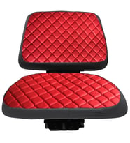 Düz Tip Traktör Koltuk Kılıfı - Kolçaksız - Kırmızı Deri -BB-3142