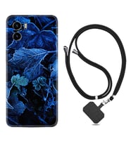 Vivo Y15S Y32 Y33S Y51 Y53S Kılıf Boyun Askılı Silikon Blue Foid 1628