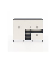 Arges Dolap 13 Raflı 7 Kapaklı 220x30x163 Antrasit-Aytaşı/Antrasit