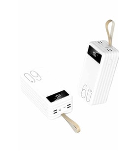 Powerbank 60.000 Mah Taşınabilir Şarj Hızlı El Fenerli Dijital Göstergeli