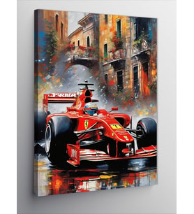 Kanvas Tablo Formula 1 Aracı