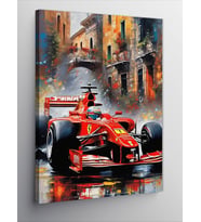 Kanvas Tablo Formula 1 Aracı