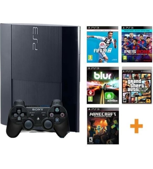 Sony Playstation 3 SÜPER SLİM + 320GB + 2 Joistick +130 OYUN