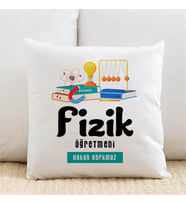 Kişiye Özel Fizik Öğretmenlerine Özel İsimli Yastık