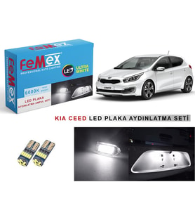 Kia Ceed LED Plaka Aydınlatma Ampul Seti FEMEX Parlak Beyaz