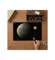 Jüpiter'in Uydusu - Gezegenler Tasarımı 240 parça Ahşap Puzzle Ahşap Kutuda MP01955