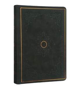 VICTORIA'S JOURNALS 1184 VINTAGE OLD BOOK 12x17cm 80gr.128YP. ÇİZGİLİ DEFTER MAT SİYAH