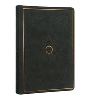 VICTORIA'S JOURNALS 1184 VINTAGE OLD BOOK 12x17cm 80gr.128YP. ÇİZGİLİ DEFTER MAT SİYAH